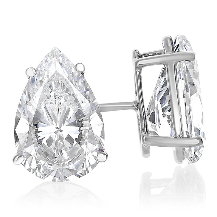 Pear Cubic Zirconia Stud Earrings - Mystique of Palm Beach