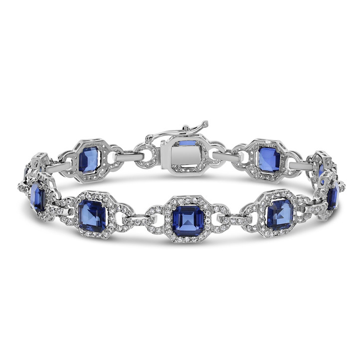 Leandra Asscher Cubic Zirconia Deco Bracelet, 9.2 Ct TW