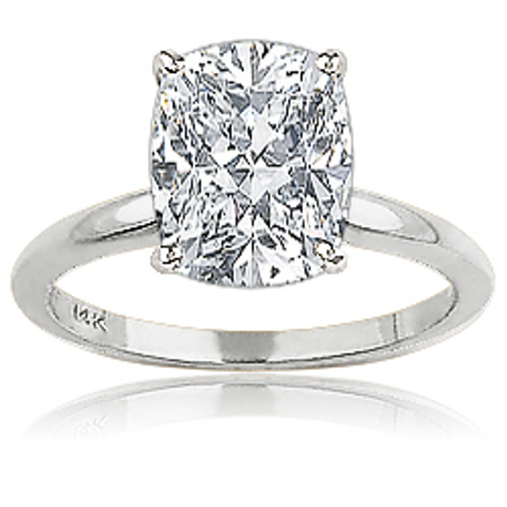 simple 0.5 caret solitaire cz engagement ring