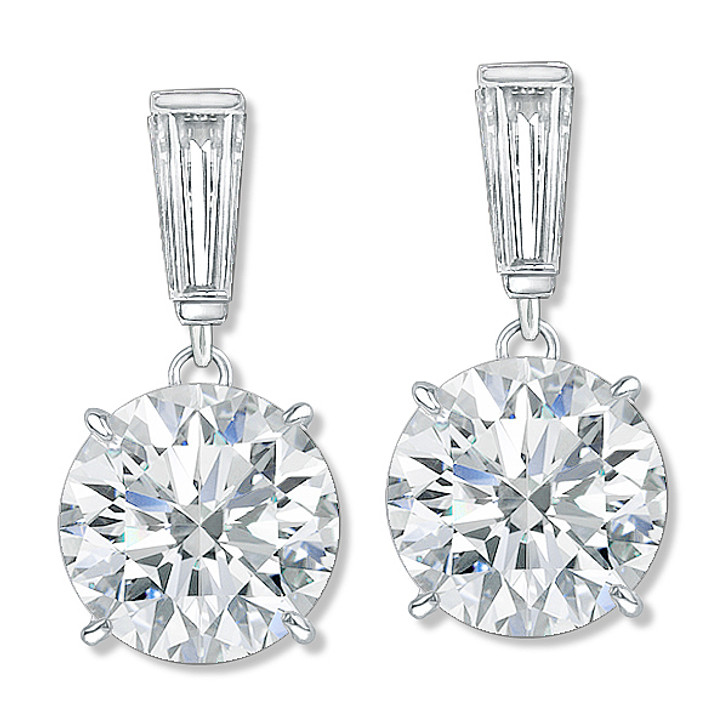 2.00 ct. t.w. CZ Stud Earrings in 14kt White Gold | Ross-Simons