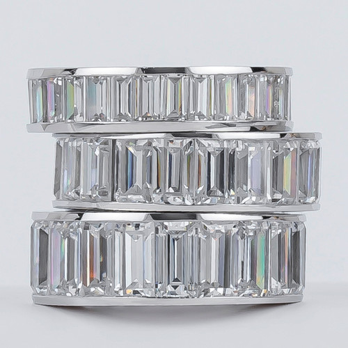 Baguette Channel Set CZ Eternity Band - Mystique of Palm Beach