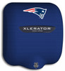 New England Patriots' Xlerator XL-SI hand dryer with custom logo on HandDryerSupply.com