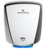 World Dryer VERDEdri Q-972A2 Polished Stainless Steel high speed hand dryer has a single port nozzle