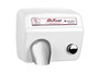 World Dryer AirMax Cast Iron White Push Button commercial hand dryer