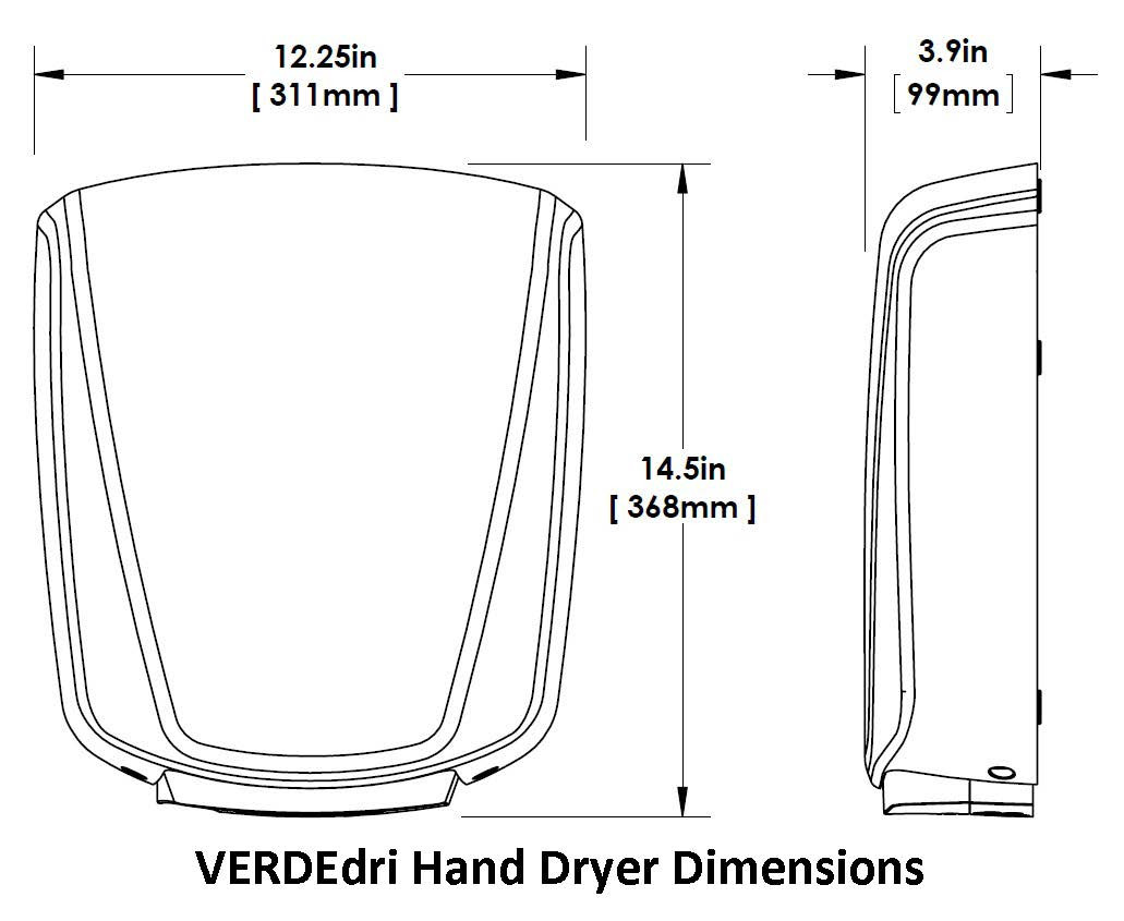 World Dryer VERDEdri Q-162A2 Hand Dryer (ADA-Compliant)