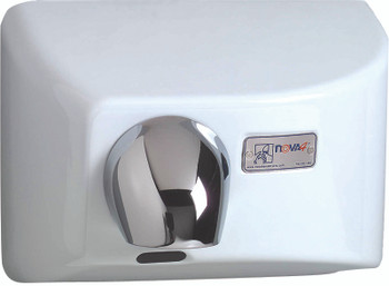 World Dryer Nova 4 Cast Iron White commercial hand dryer
