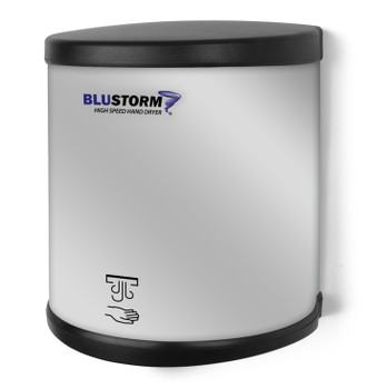 BluStorm High Speed Brushed Stainless Steel Surface Mounted Hand Dryer from Palmer Fixture - HD950 SS and HD951 SS - HD0950-09 and HD0951-09