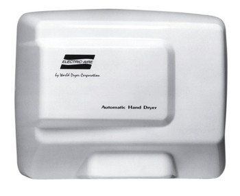 World Dryer Electric-Aire LE-974 Aluminum White Automatic Hand Dryer