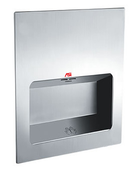 Turbo Tuff 0135 hand dryer in satin stainless steel ADA by ASI comes in 110-120v, 220-240v, and 277v.