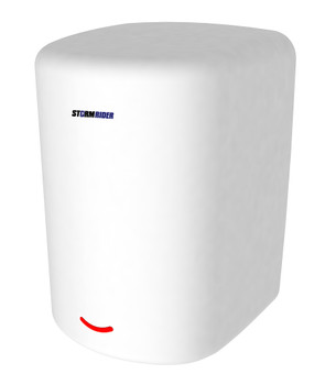 Storm Rider White Steel Hand Dryer from Palmer Fixture - HD0960-17 and HD0961-17 - Surface Mounted