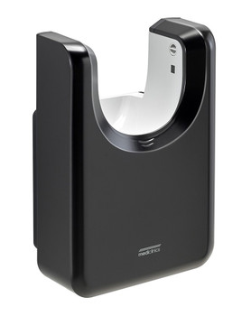 U-Flow M23AB-UL black hand dryer from Saniflow  - Ion Hygienic, High Speed, Universal Voltage, Surface Mounted Design