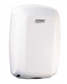 Machflow Plus M09A-UL-ION Automatic White Hand Dryer from Saniflow - High Speed, Universal Voltage, Surface Mounted Design and very Hygienic!