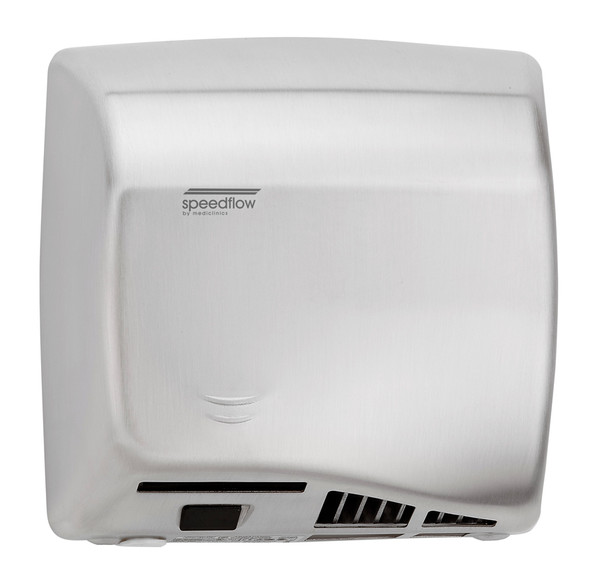 Speedflow Plus M17ACS-UL Automatic Brushed Stainless Steel Hand Dryer from Saniflow - ADA Surface Mounted Design