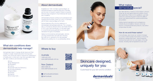 Skincare designed, uniquely for you Brochures (20 Pack)