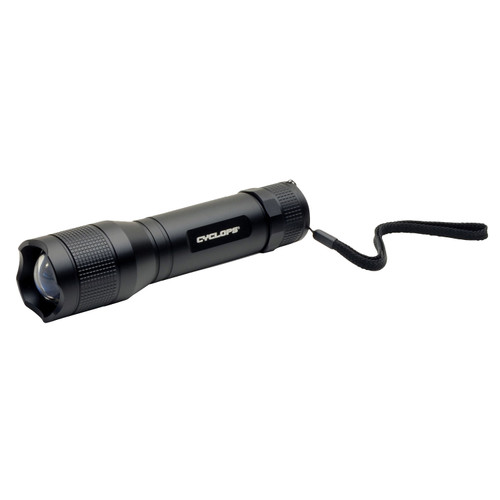 Cyclops TF-800 Flashlight LED 800 Lumens AA Battery Tail Cap Switch Aluminum Black CYCTF800 [FC-888151022443]