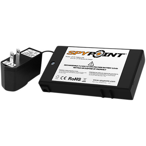 SPYPOINT LIT-C-8 Lithium 7.4V Battery Pack and Charger [FC-887157122331]