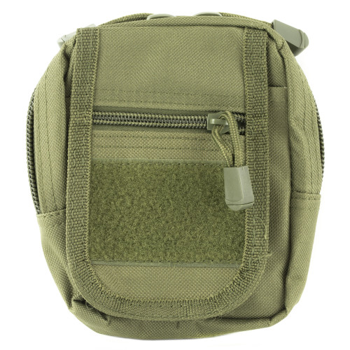 NcSTAR Small Utility Pouch Heavy Duty Nylon PVC Material 6.5"x4.25"x2" Green [FC-814108017309]