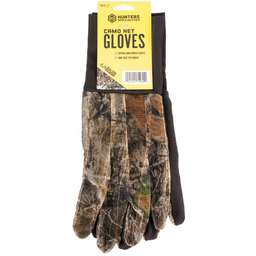 Hunter Specialties Mesh Glove With Grip Palm One Size Fits Most Realtree Edge Camouflage [FC-021291710300]