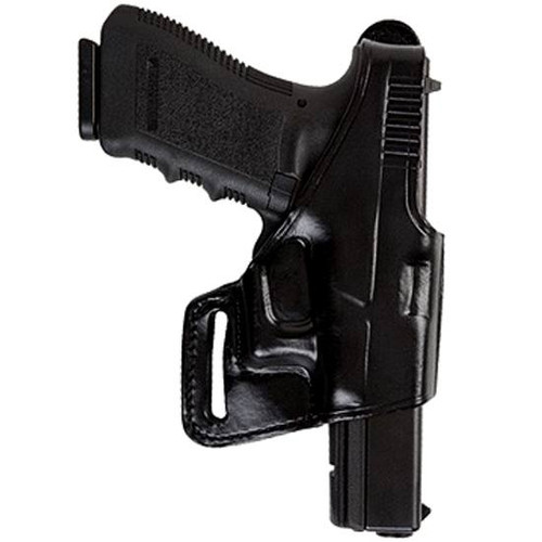 Bianchi 75 Venom for Glock 9mm Luger, .40 S&W, .357 SIG Belt Slide Holster Right Hand Leather Black B24048 [FC-013527240484]