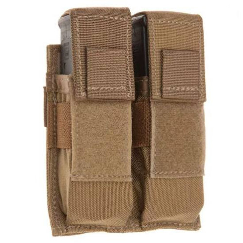 Tac Shield Pistol Double Magazine Pouch MOLLE Coyote Tan T3602CY [FC-843119035040]