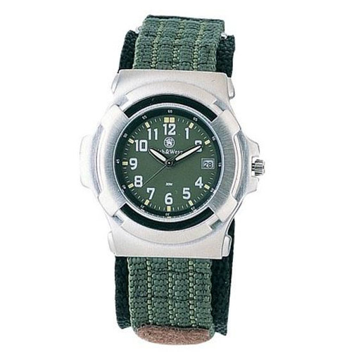 Smith & Wesson Basic Watch with Nylon Strap Water Resistant Olive Drab SWW-11-OD [FC-024718111131]