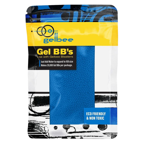 Gelbee 6mm Gel BB 20,000 Count Package Blue [FC-028478154629]