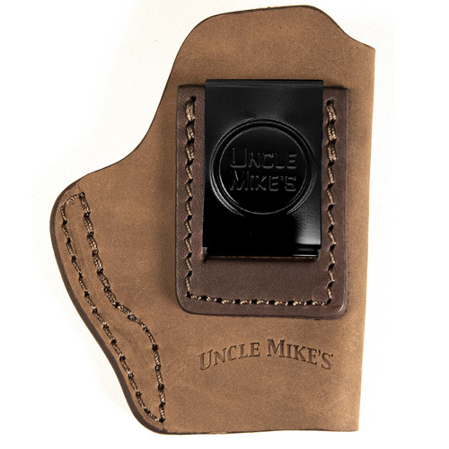 Uncle Mike's IWB Holster Fits Most Small Frame Autos Ambi Leather Brown [FC-810102212283]