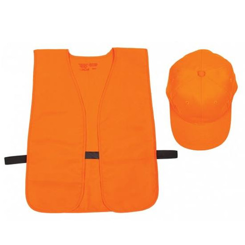 Allen Hat and Vest Combo OSFM Hat M-XL Vest Blaze Orange [FC-026509175551]