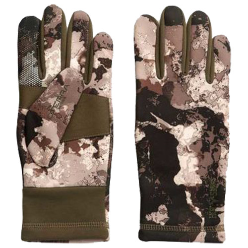 Hot Shot Guardian Stretch Fleece Glove Veil Camo Cervidae Pattern Touch Silicone Index and Thumb Large [FC-043552020393]