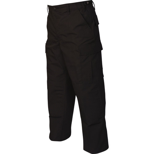 Tru-Spec Gen-1 Police BDU Pants Size Medium Length Long Polyester/Cotton Ripstop Black 1995024 [FC-690104177564]