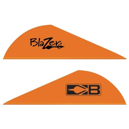 Bohning Blazer Vanes 2" Solid Neon Orange 100 Pack 10832NO2 [FC-010847259233]