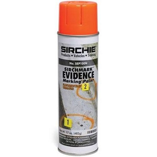 Sirchie Fluorescent SIRCHMARK Evidence Marking Paint Orange [FC-20-SIR-SEP100N]