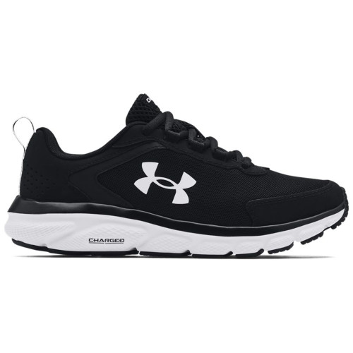 UA Women's Charged Assert 9 Running Shoes Black/White 10.5 [FC-20-30245913009]