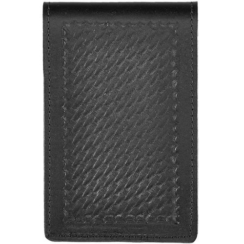 Aker Leather 583 Notebook Cover 4"x7" Leather Basket Weave Black A583-BW [FC-666406007267]