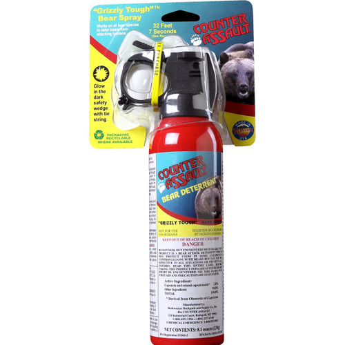 Counter Assault Bear Spray Capsaicin 32ft Range 7 Seconds 8.10oz Can [FC-722031414389]