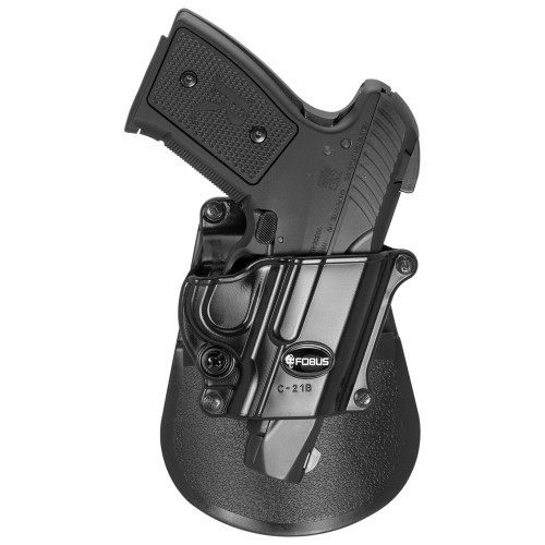 Fobus Compact Holster 1911 Pistols/Hi-Power/Kahr K40,K9/Remington R51 Right Hand Paddle Attachment Polymer Black [FC-676315003328]
