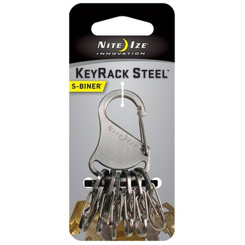 Nite Ize, Inc. Key Rack S-Biners Black/Stainless Steel KRS-03-01 [FC-094664026551]