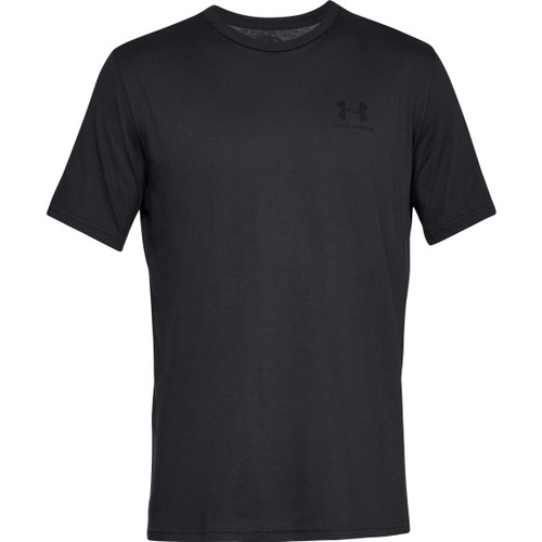 Under Armour Sportstyle Left Chest Short Sleeve Men's Shirt Cotton Polyester 2XL Black [FC-20-1326799001]