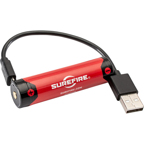SureFire SF18650B Rechargeable Lithium Ion Battery with Micro-USB Charge Cable [FC-084871328050]