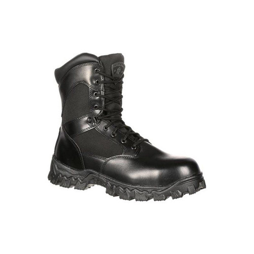 Rocky International Alpha Force 8" Side Zip 400G Insulated Waterproof Public Service Boot Size 10.5 Black [FC-0-RCK-RKYD011BK115M]