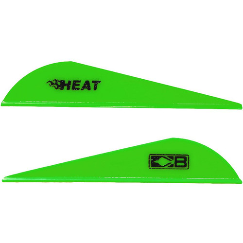Bohning Blazer Heat Hunting Vanes 6 Grains Synthetic Neon Green 36 Pack [FC-010847226365]