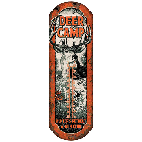 Rivers Edge Products Deer Camp Tin Thermometer 1294 [FC-643323129401]