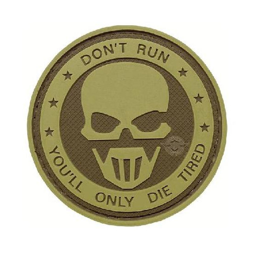 Tru-Spec PVC Morale Patch Don't Run Ghost 6784000 [FC-690104388328]