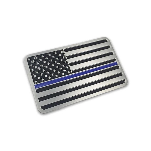Thin Blue Line American Flag Vehicle Emblem [FC-704438918530]