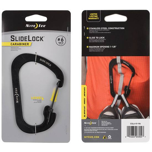 SlideLock Carabiner #6, Black [FC-094664033047]