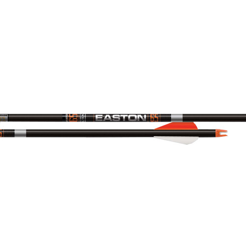 Easton Archery Hunter Classic 400 6.5mm Arrow 2" Bully Vane Fletching Carbon Shaft Black/Orange/White 6-Pack [FC-723560289967]