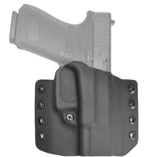 Comp-Tac Warrior Holster fits S&W M&P Shield 9 EZ OWB Belt Slide Right Hand 1.5" Belt Loops Kydex Black [FC-739189138395]