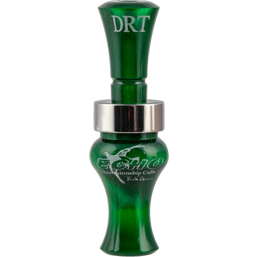 Echo Calls DRT Double Reed Duck Call Acrylic Green [FC-643680790214]