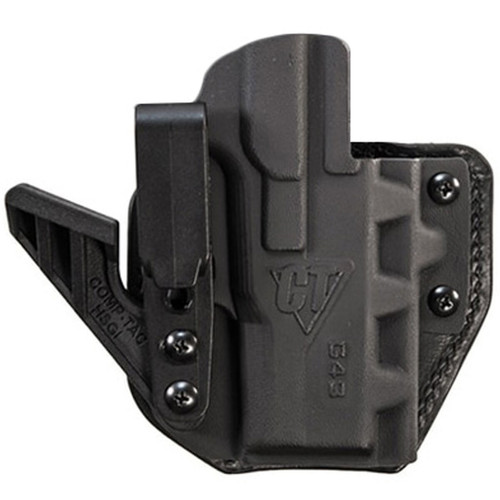 Comp-Tac eV2 Max Holster fits Glock 26/27/33 Appendix IWB Right Hand Leather/Kydex Black [FC-739189140343]