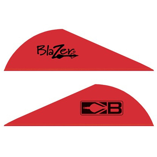Bohning Blazer Vanes 2" Solid Neon Red 100 Pack 10832NR2 [FC-010847261236]